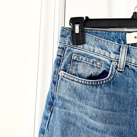 Baldwin Therese High Rise Classic Straight in Pure Wash Denim Jeans Women 26 - Picture 5 of 12